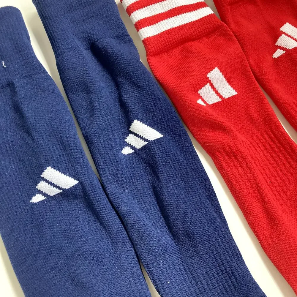 Adidas Youth Soccer Socks Bundle Red Navy Small